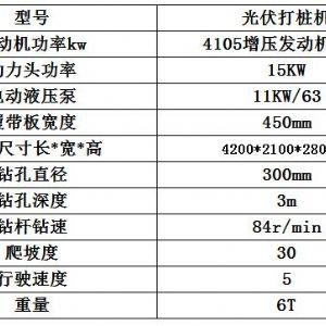 長螺旋光伏打樁機(jī)